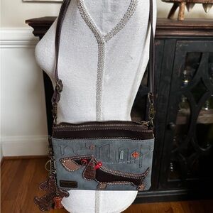 Chala Wiener Dog Crossbody Handbag